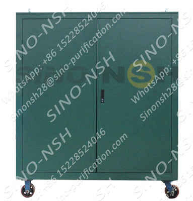 Thermal Vacuum Transformer Oil Purifier Movable With Metal Enclosure