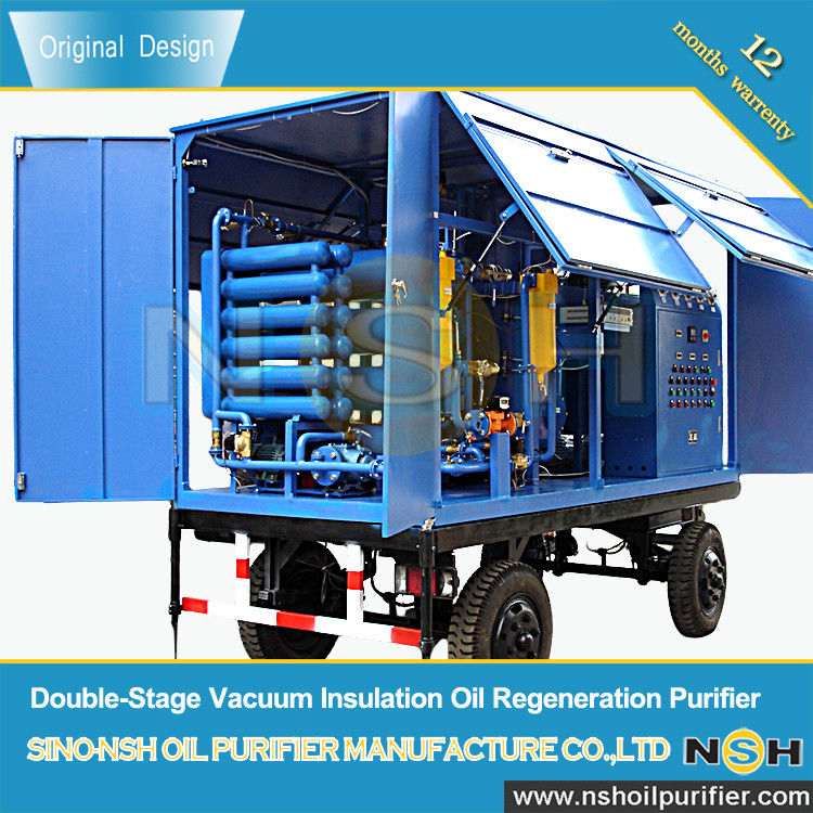 Double-Stage Transformer Oil Filtration System Dielectric Strength Recovery Insulating Fluid Treatment