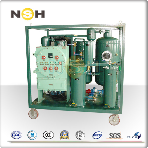 380V/3P/50Hz Hydraulic Oil Filtration Machine Custom Color Mobile Type With Trailer