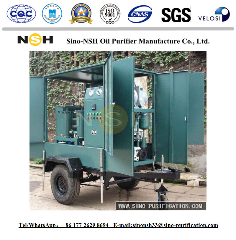 Light Weight Transformer Oil Purifier 18000L/H Vacuum Mobile Oil Purification