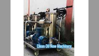 Oli Hidraulik Stainless Steel Pemurni Minyak Portabel